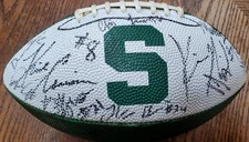 2008 Michigan State Spartans Team Autographed Football 20+ Sigs Kirk Cousins
