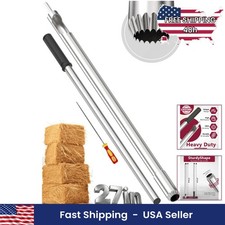 Hay Probe Bale Sampler For Drill 27 Inch V2.1 Stainless Steel Serrated Tip