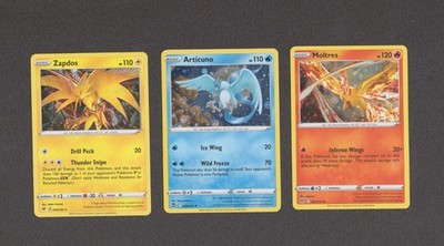 Moltres Zapdos Articuno COSMOS Holo Pokemon Card Collection Set of