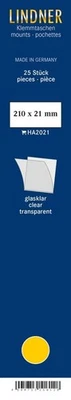 Lindner Tiras Selección 210 mm Largo 21 mm a 86 mm Alto Lámina inferior transparente