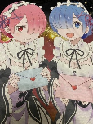 Re:Zero Rem & Ram Anime T-Shirt L Size Re Zero
