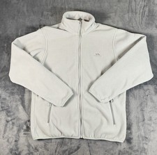 Trespass Fleece Sweater Jacket Women's M Light Gray Full Zip