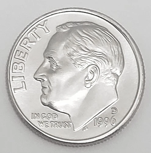 1996 D Roosevelt Dime AVE CIRCULATED **FREE SHIPPING**