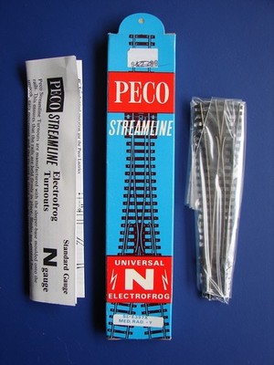 PECO N GAUGE Electrofrog SL-E397X MEDIUM RADIUS Y POINT NOS N Scale Train Track