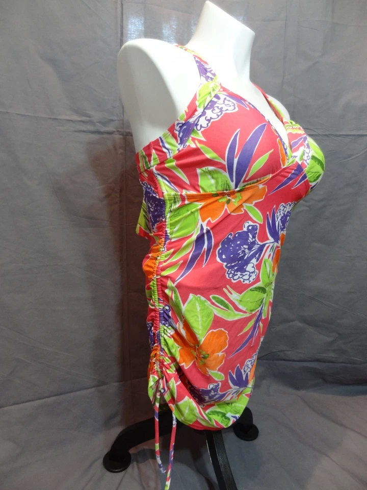 Lane Bryant copa forrada sin cables traje de baño tankini camiseta de baño talla 14 Foto 2 de 4