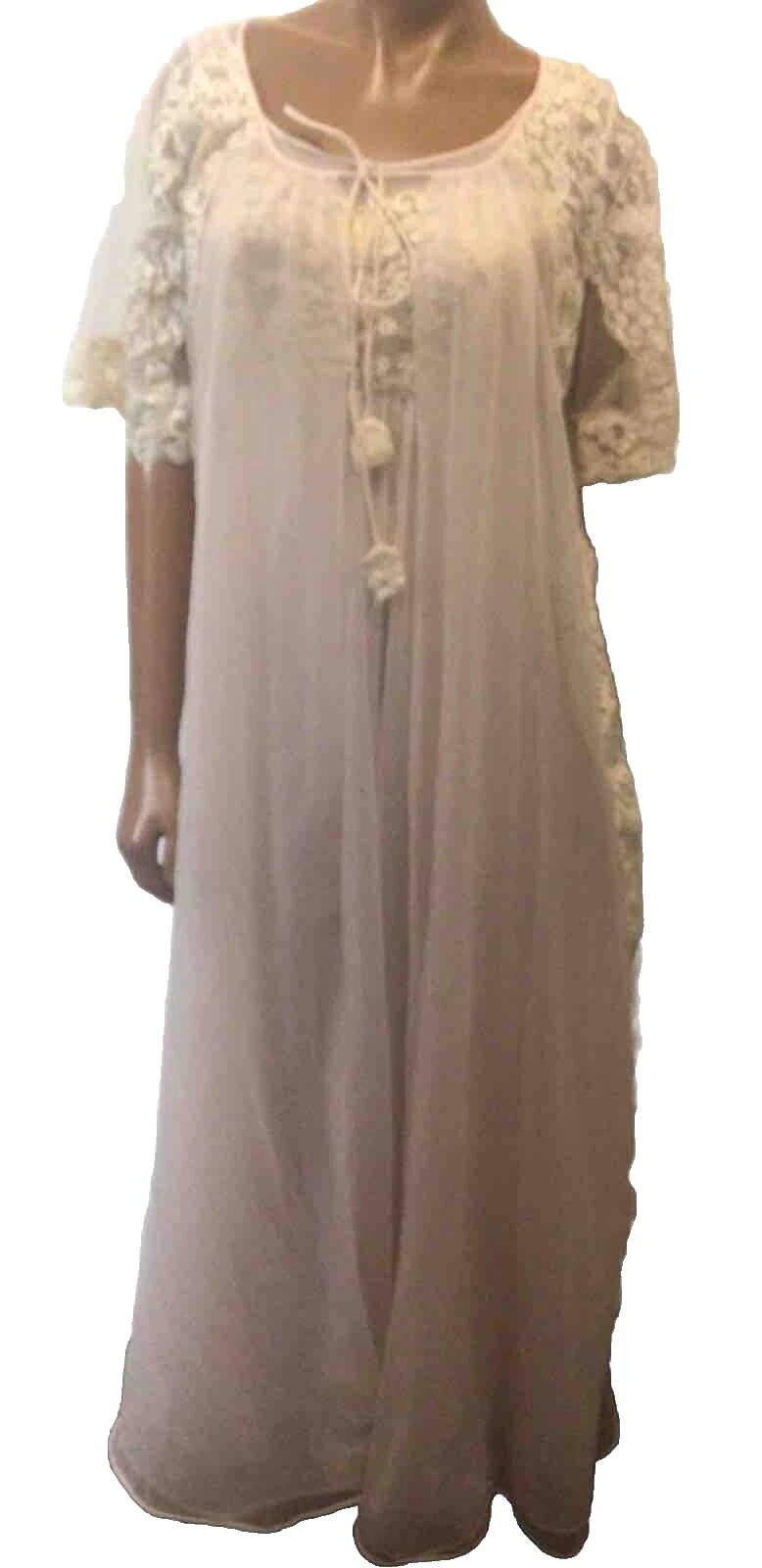 Eveningwear Chifón Pijamas y batas Vintage 1960s para Mujer