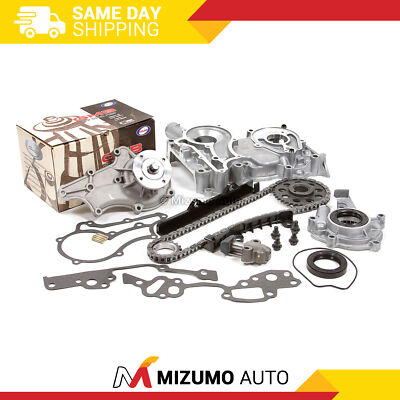 Timing Chain Kit Oil Pump Timing Cover Fit 79-82 Toyota Pick Up 2.2 2