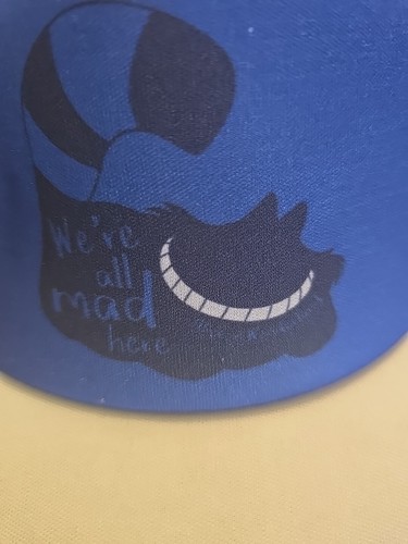 We're All Mad Here Cat Logo Trucker Snapback Hat Cap Adjustable OSFM NWOT - Picture 6 of 6