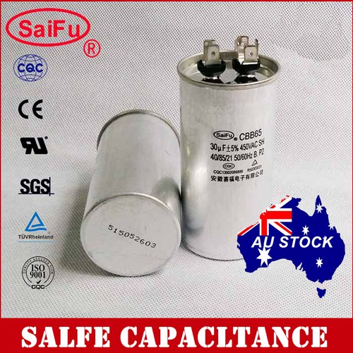 1PCS CBB65 450VAC 30uF Air Conditioner Appliance Motor Run Capacitor OZ Seller - Foto 2 di 3