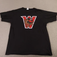 Washington Wild Things Shirt Mens L Black 100% Cotton Short Sleeve