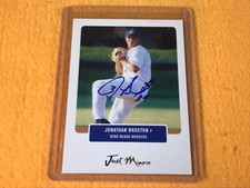 P2-42 BASEBALL CARD - JONATHAN BROXTON VERO BEACH - 2004 JUST MINO - AUTOGRAPHED