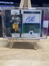 2020 Panini One Shadow Box RPA /49 AJ Dillon RC #134 Rookie Patch Auto SP