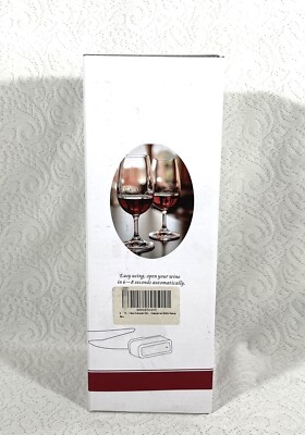 New In Box Electric Wine Bottle Opener Set 6-in-1 Cordless Automatic Corkscrew