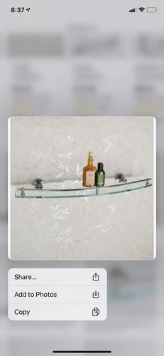 Signature Hardware 296443 Ceeley 24" Glass Bathroom Shelf, Brushed Nickel - Picture 1 of 2