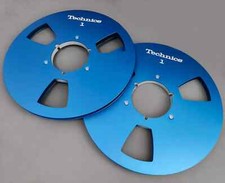 A pair Technics 10.5" metal 1/4" Empty Tape Reel For M28 RS1500 RP-10A etc
