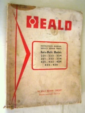 Vtg HEALD HYDRAULIC SYSTEM Schematics Installation Operating INSTRUCTION MANUAL