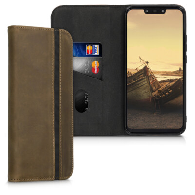 Hülle für Huawei Mate 20 Lite Leder Handy Case Cover Tasche Schutzhülle