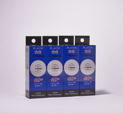 Nittaku 40+2* Palla da allenamento bianca 12pk Giappone - Foto 1 di 1