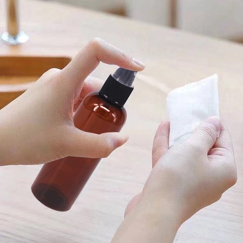 24pcs 2oz Amber Plastic Spray Bottles For Perfumes Cosmetics Mini Travel Bottle - Picture 4 of 5
