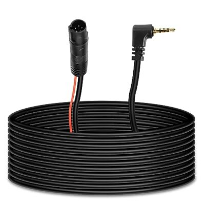 MEIRYFA 5 Pin Dash Cam Cable Rear View Camera Wire 5 Pin Male to 2.5mm Male P...