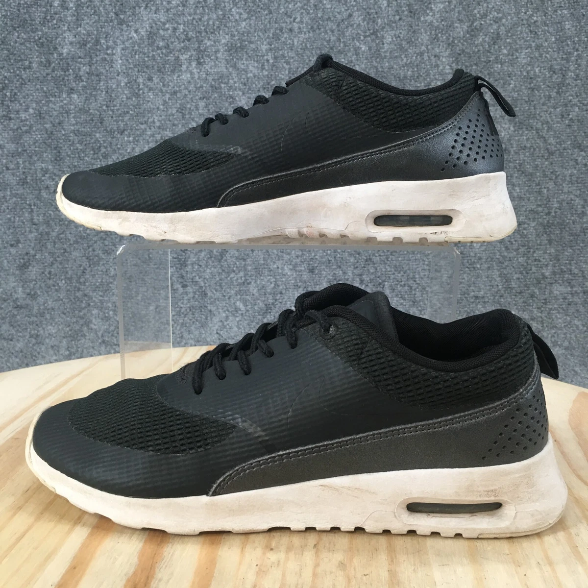 Decimale Professor Mededogen Nike Air Max Thea Shoes Womens 7.5 Trainer Sneakers 819639-004 Black Textile  | eBay