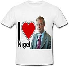 I Love Nigel Farage T Shirt--FREE NEXT DAY UK DELIVERY--
