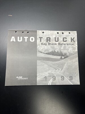 Ilco 1999 Auto Truck Key Blank Application Reference Catalog 63 Pages