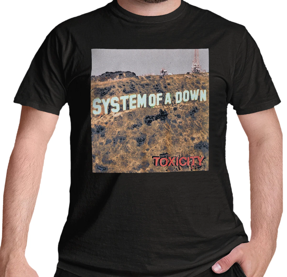 System of a Down T Shirt Official Toxicity Black Rock Band Serj