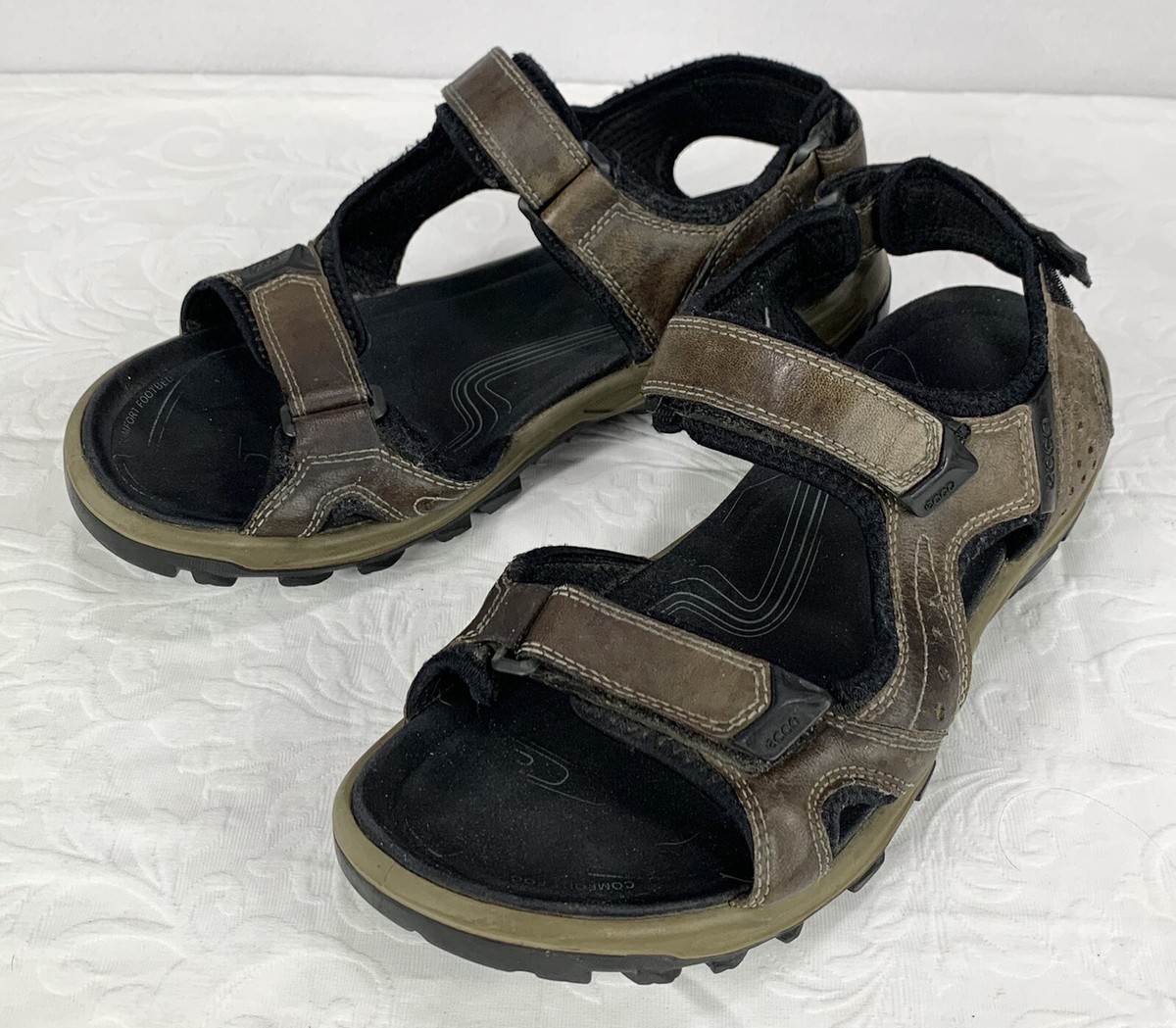 Ecco Yucatan Sport Sandals Mens Size 46 US 12-12.5 Leather  display picture 1