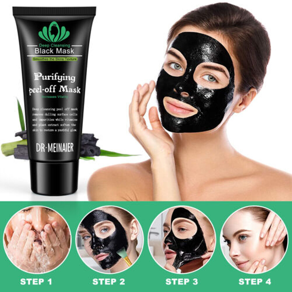 US 1 Pc Blackhead Remover Peel Off Charcoal Mask Facial Cleansing Pore Control