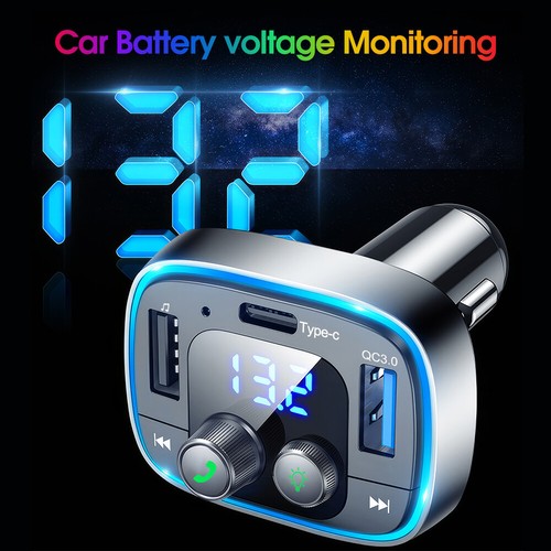Handsfree Call Car Charger Wireless Bluetooth FM Transmitter Radio Receiverer - Picture 6 of 15
