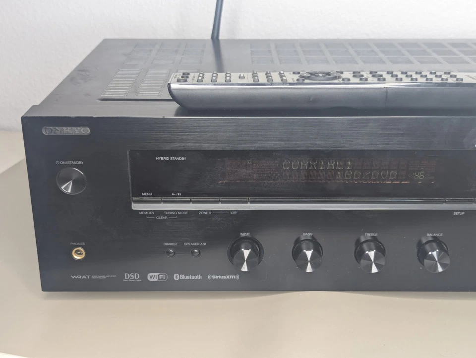 Onkyo Stero Reciever Network Front USB TX-8160 Wi-Fi Bluetooth AirPlay Optical - Image 2 of 4