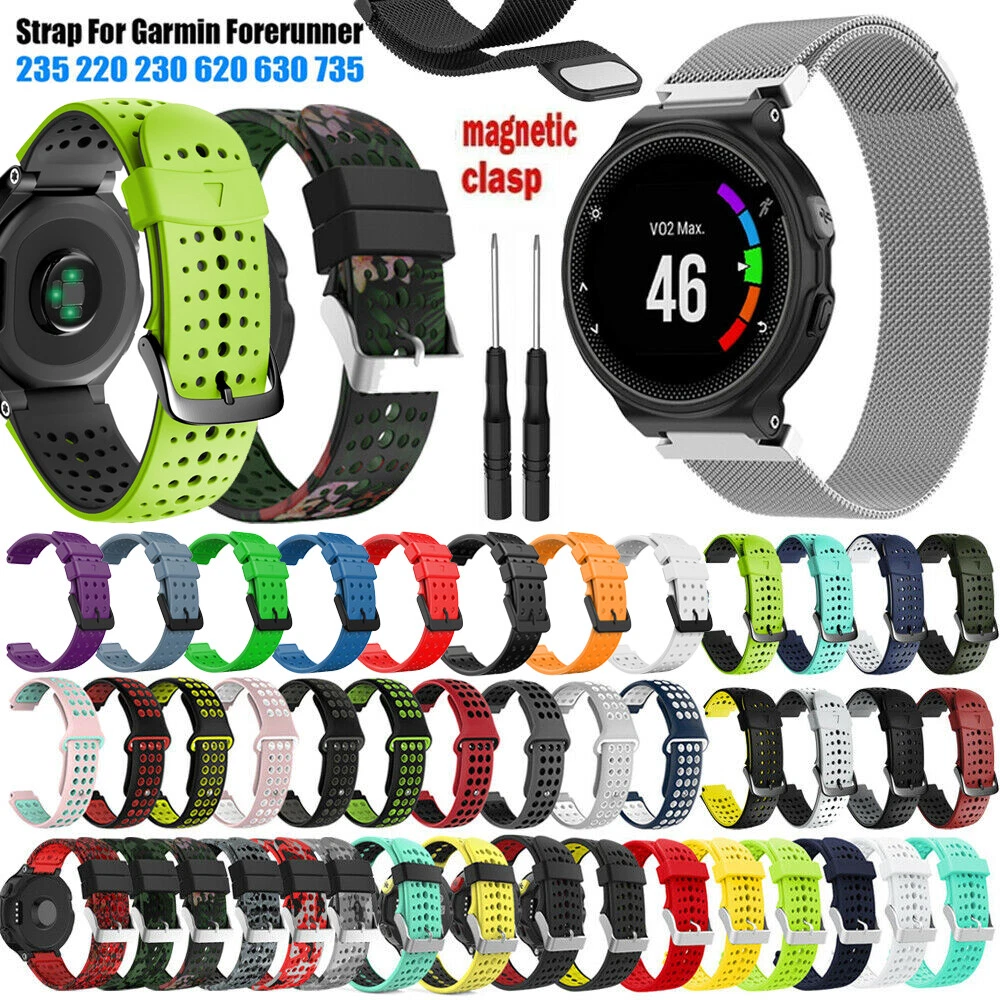 Smart Watch Straps For Garmin Forerunner 235 WatchBand Silicone Bracelet  For Forerunner 220/230/620/630/735XT GPS Accessories