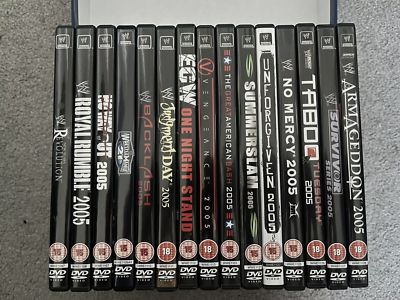Various WWE 2005 PPV Wrestling DVD | WWF FREEPOST | eBay UK