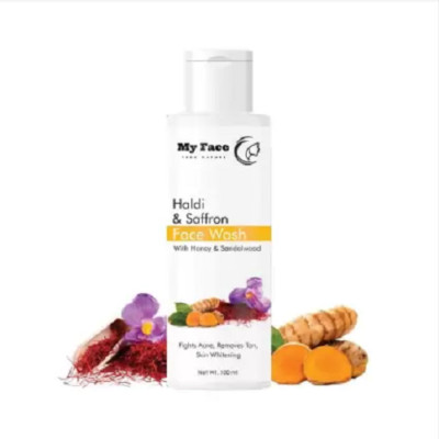 Face Wash Natural for All Skin Type with Turmeric & Saffron (100 ml)
