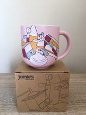 New Jamie's Italian Jamie Oliver  - Pink Coffee Mug Kitchen Ware Design - in Box