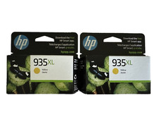HP 935XL Yellow High-Yield Ink Cartridge, C2P26AN Lot of 2 Exp Date 01/2026 