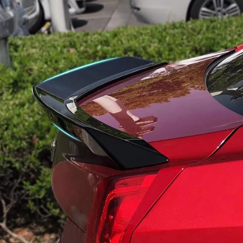 V Style Highkick Glossy Black Trunk Wing Spoiler For Cadillac ATS Sedan 2013-18 Foto 2 de 4