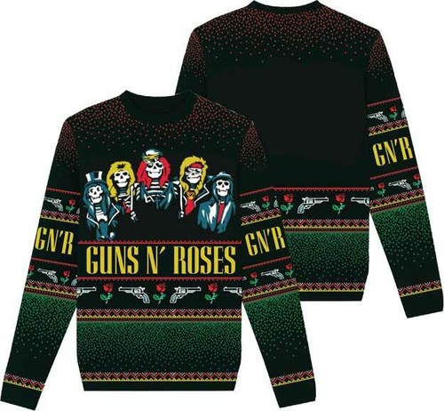 Guns N Roses GNR Heavy Metal Music Band Ugly Christmas Holiday Sweater 81216288 by Fearless Apparel