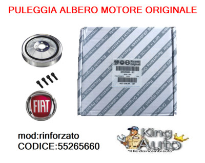 55265660 PULEGGIA ALBERO MOTORE ORIGINALE ALFA ROMEO GIULIETTA 1.6 JTDM