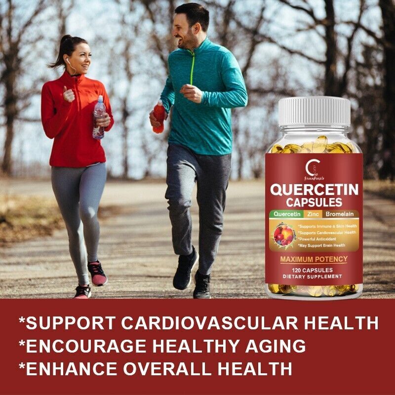 Quercetin Bromelain Supplement Support Immune Cardiovascular Function Skin Care
