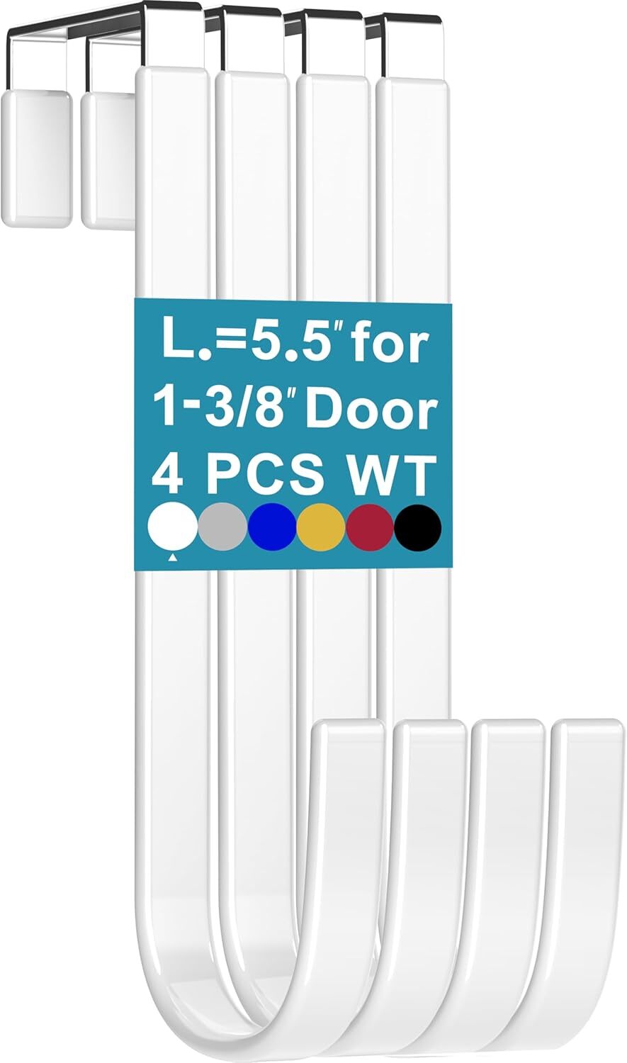Over The Door Hooks 4 Pcs L=5.5