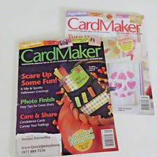CardMaker Magazine Lot Of 2 Back Issues July Sept 2006 Cards Crafts Arts Paper