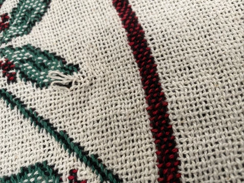 Disney Mickey Mouse Pluto Christmas Santa Woven Throw Blanket Tapestry 46x69”