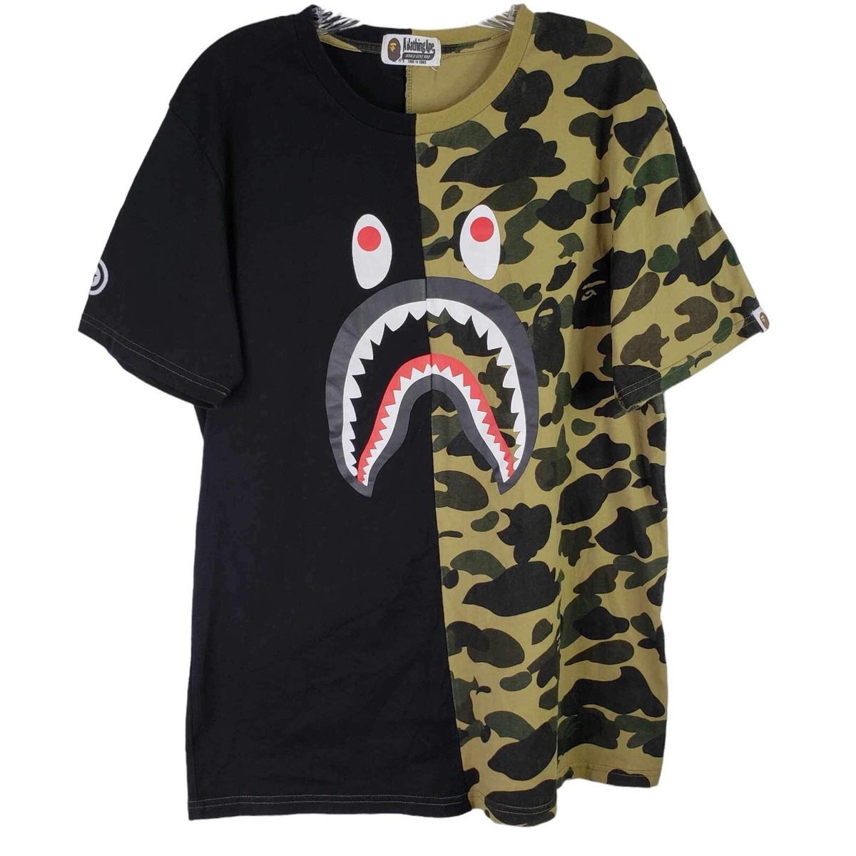 A BATHING APE☆ABCカモ シャーク Tシャツ ABC CAMO SHARK TEE | bape.com