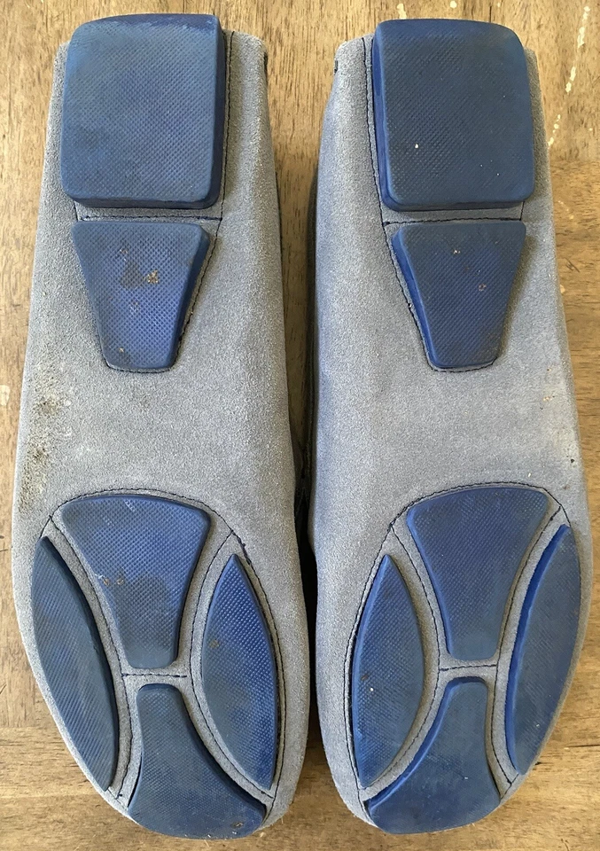 Bacco Bucci Studio Lt. BLUE Suede Soft Leather Driving Loafer Lt.BLUE | Men 11.5 - Image 3 of 4