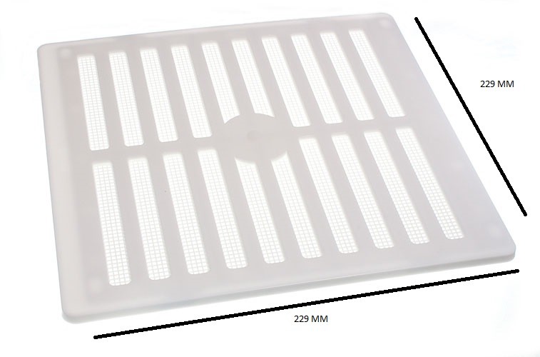 Adjustable Air Vent + Fly Screen For Up To 9 X 9 229mm Pack 25
