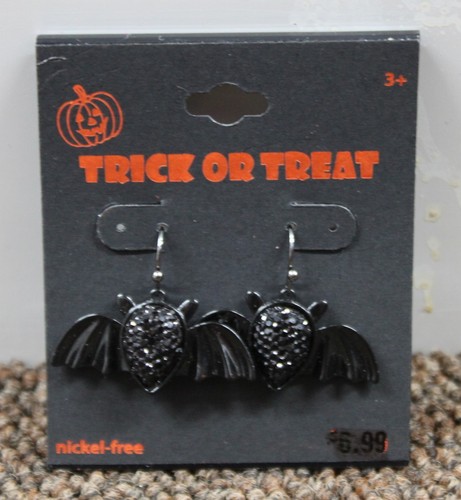 9 Paire Halloween Boucles Cadeau Chat Chauve-Souris Fantômes Spiders sans Nickel - Photo 2 sur 11