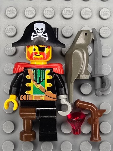 Lego Pirates Minifigures PI055 Captain Red Beard - Picture 4 of 7