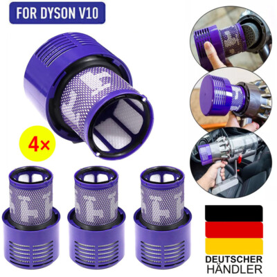 4 Stk Für Dyson HEPA-Filter Ersatz Für Dyson V10 Absolute Animal SV12 969082-01